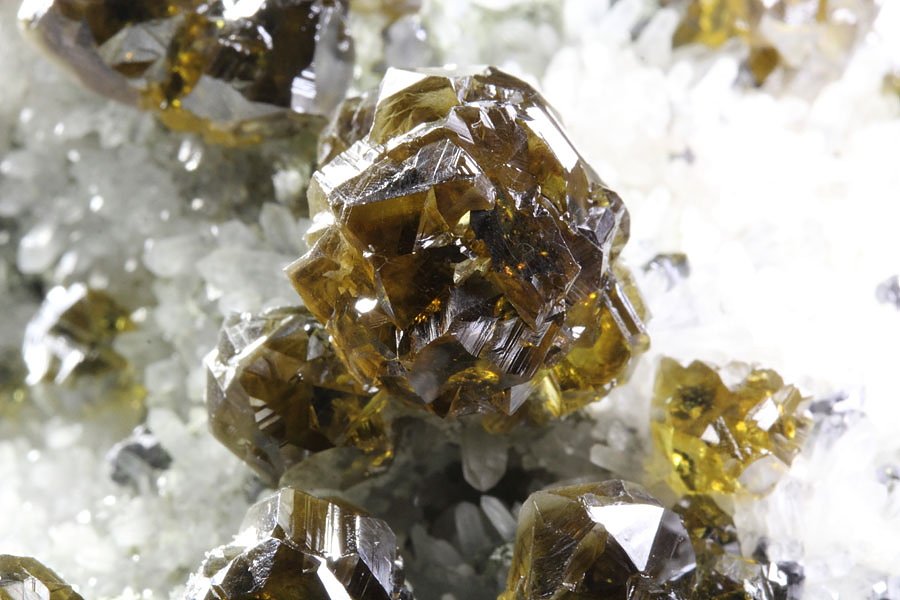 gem SPHALERITE var. CLEIOPHANE, GALENA, QUARTZ