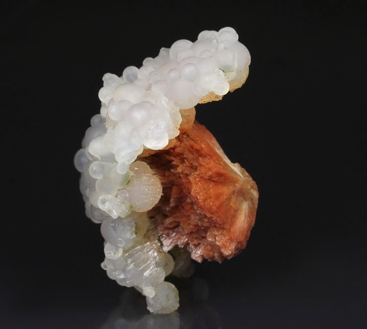 orange SCOLECITE, CHALCEDONY