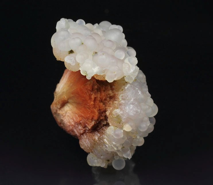 orange SCOLECITE, CHALCEDONY