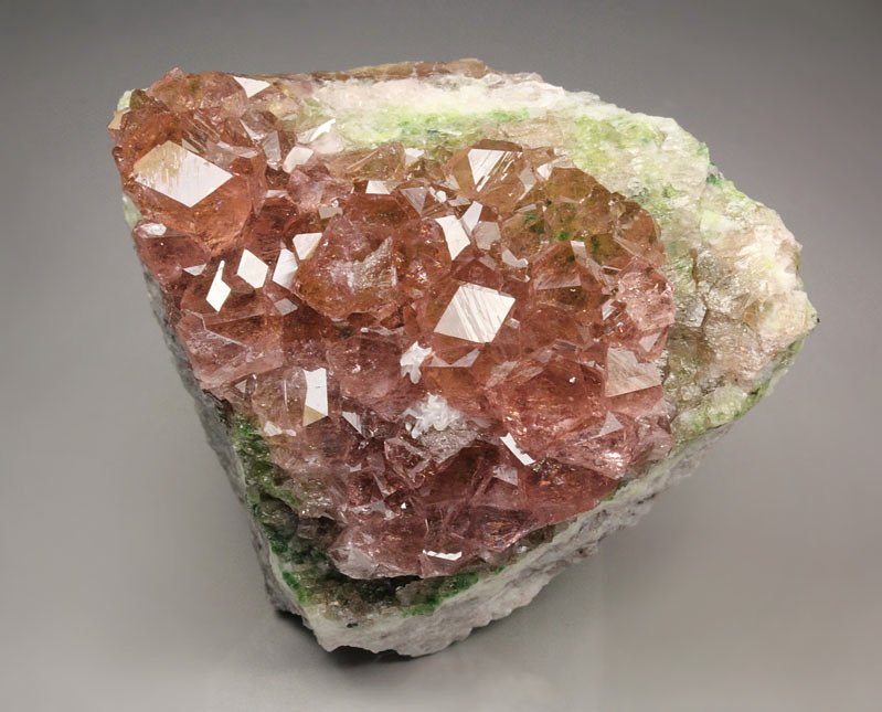 pink gem GARNET var. GROSSULAR