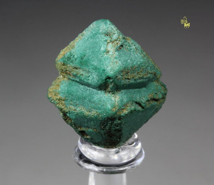 twinned CUPRITE, MALACHITE