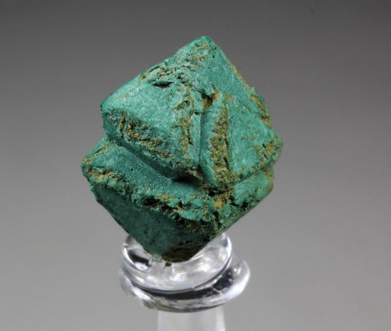 twinned CUPRITE, MALACHITE