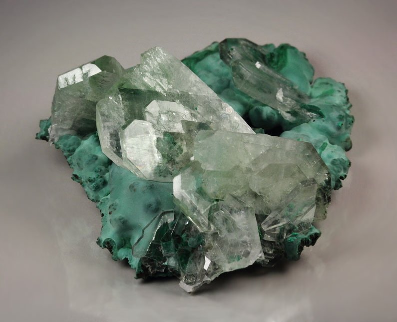 BARYTE, MALACHITE 