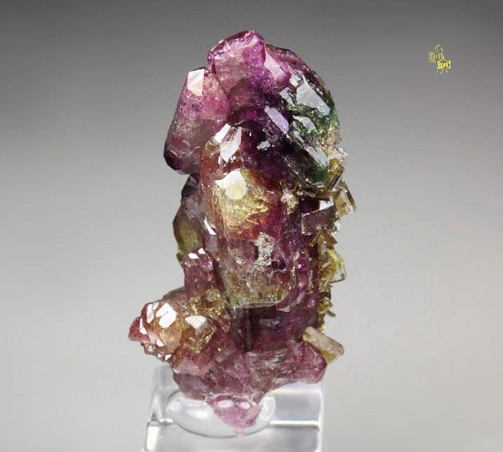 gemmy VESUVIANITE multicolor, DIOPSIDE