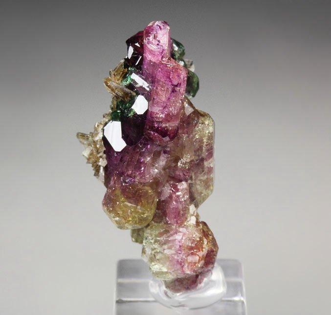 gemmy VESUVIANITE multicolor, DIOPSIDE