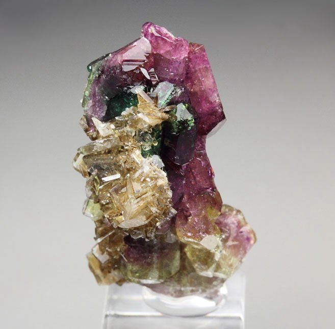 gemmy VESUVIANITE multicolor, DIOPSIDE