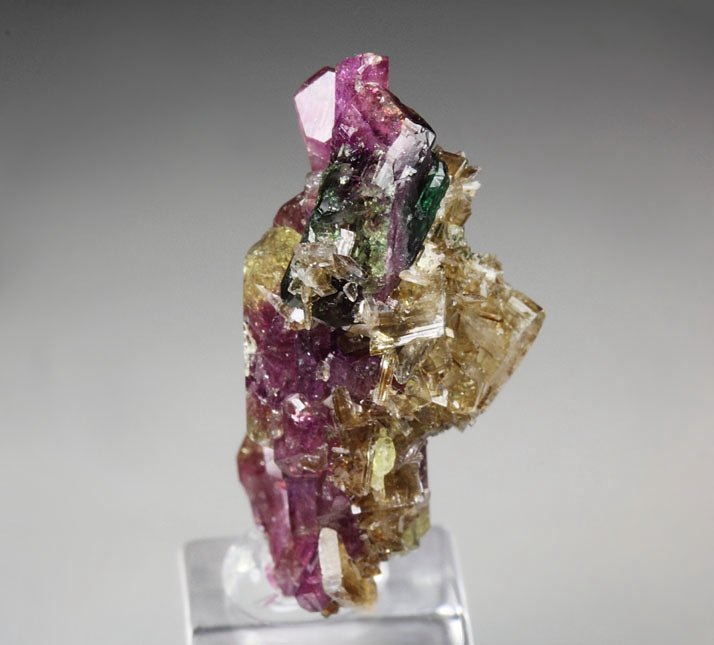 gemmy VESUVIANITE multicolor, DIOPSIDE