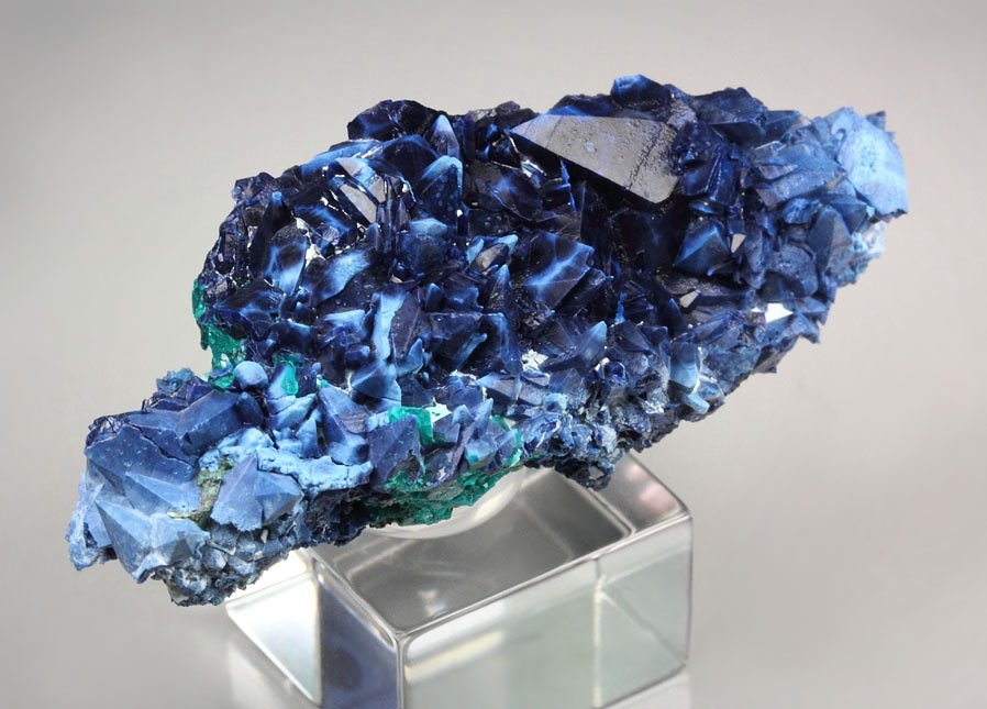 SHATTUCKITE pseudomorph after DIOPTASE after CALCITE