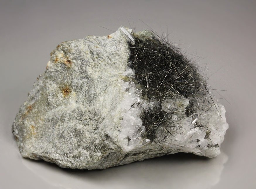 BOULANGERITE, QUARTZ