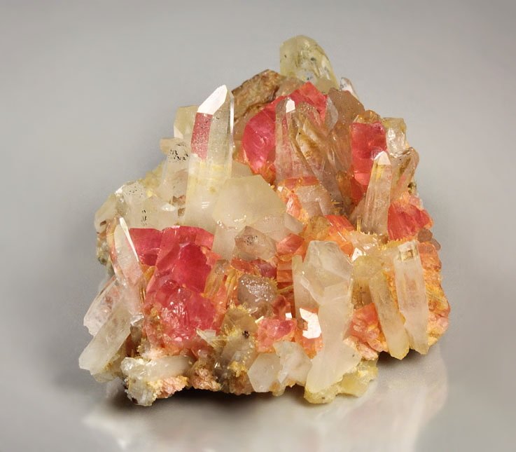 gemmy RHODOCHROSITE, QUARTZ