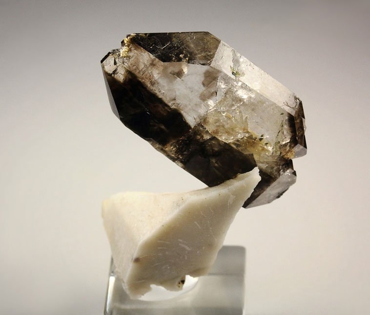 bi-terminated QUARTZ, MICROCLINE