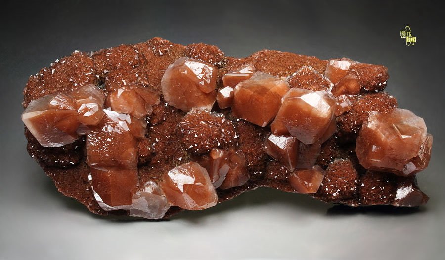 CALCITE with HEMATITE inclusions