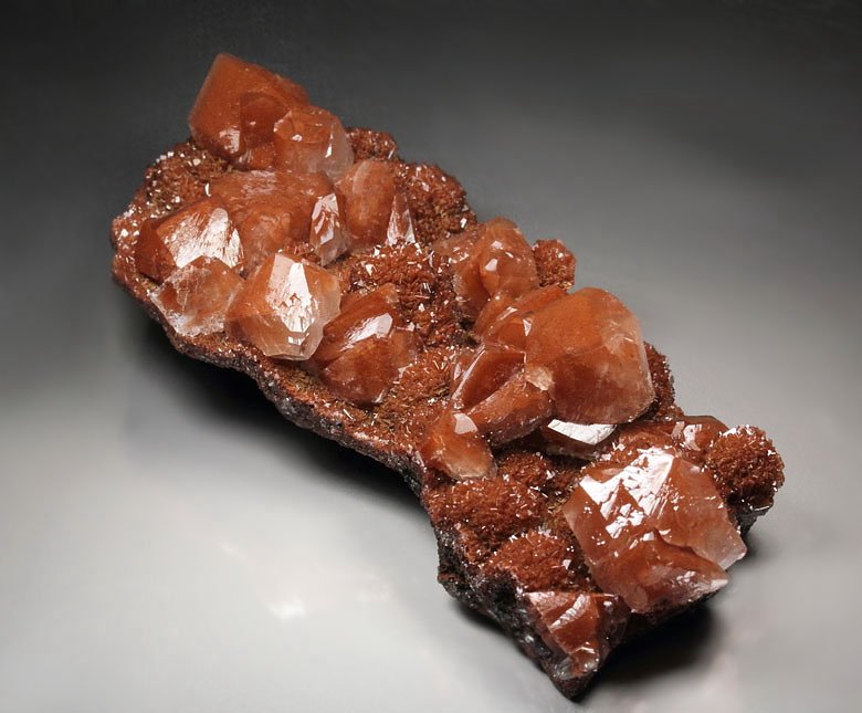 CALCITE with HEMATITE inclusions