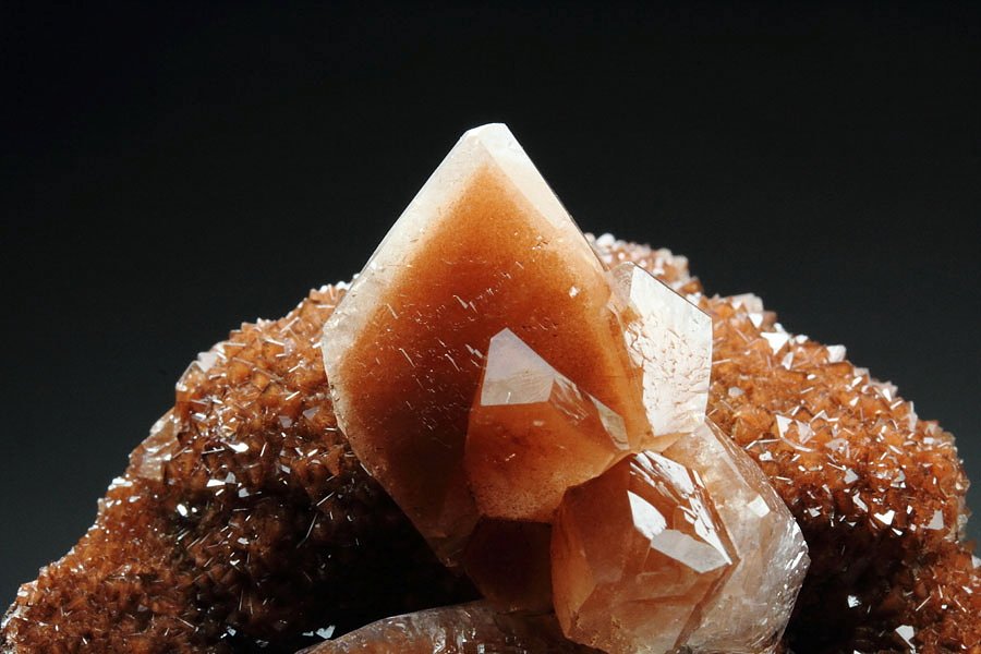 CALCITE with HEMATITE inclusions