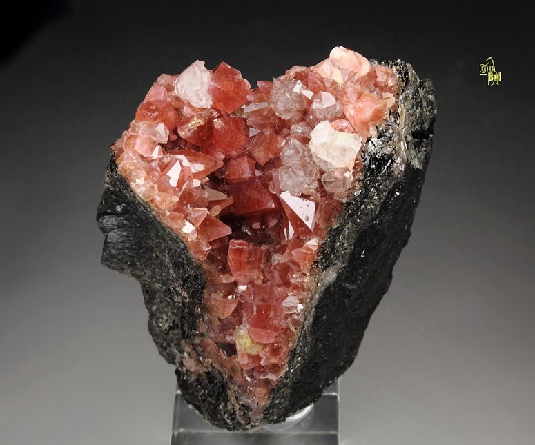 gemmy RHODOCHROSITE, QUARTZ