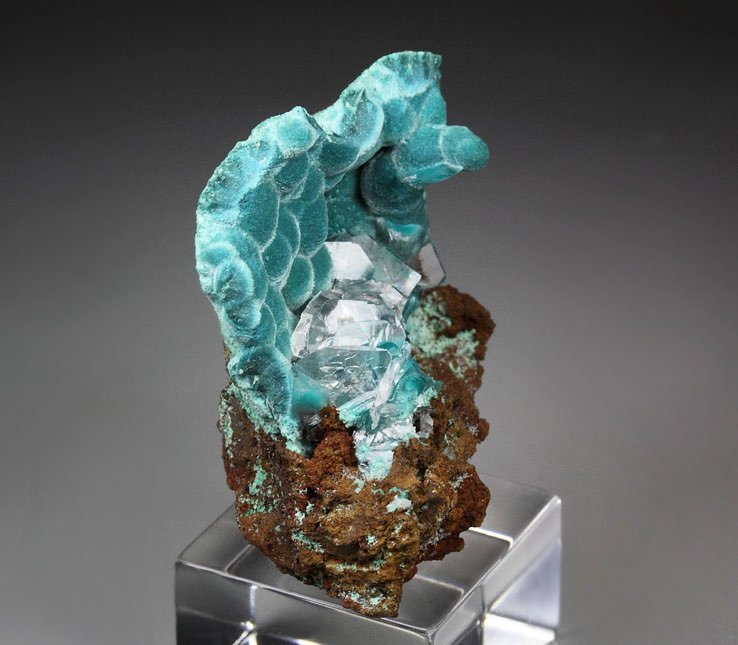 ROSASITE, CALCITE