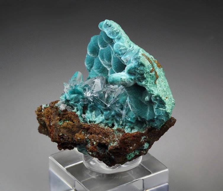 ROSASITE, CALCITE