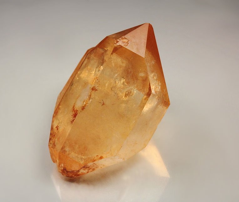 orange QUARTZ bi-terminated