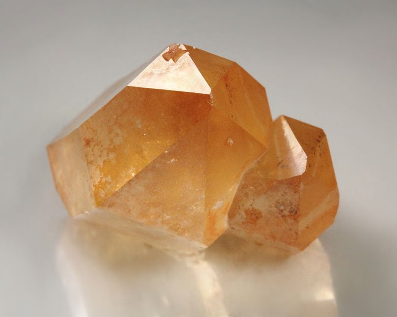 orange QUARTZ bi-terminated