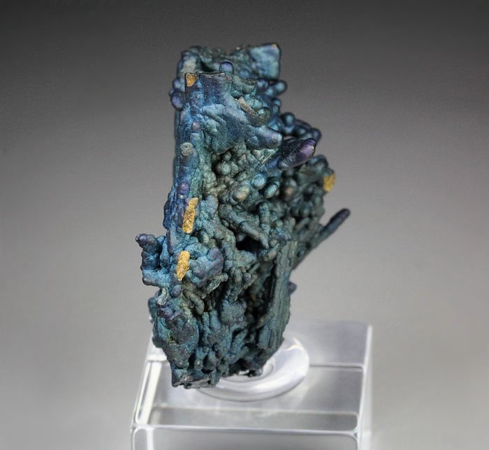 CHALCOCITE, DJURLEITE, iridescent CHALCOPYRITE