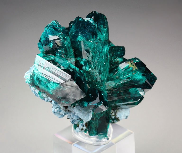 gem DIOPTASE, SHATTUCKITE  