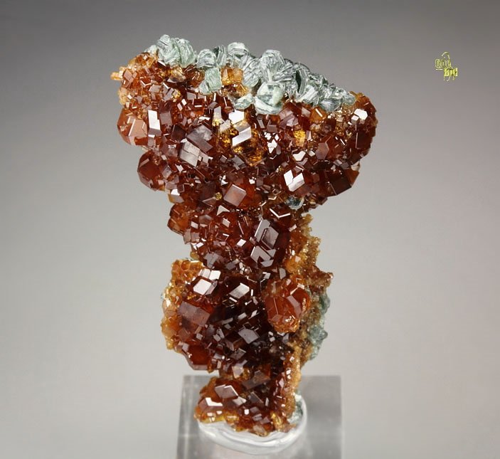 gem GARNET var. HESSONITE, CLINOCHLORE