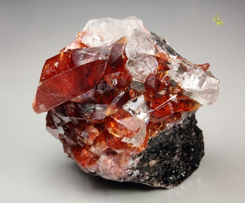 RHODOCHROSITE, QUARTZ