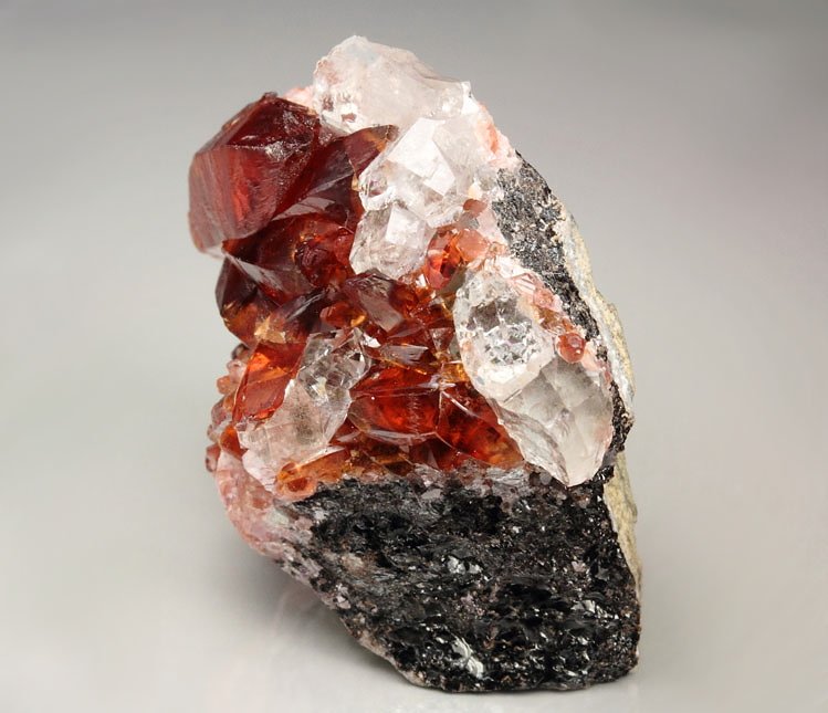 RHODOCHROSITE, QUARTZ