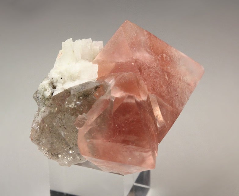 pink FLUORITE, QUARTZ, ALBITE