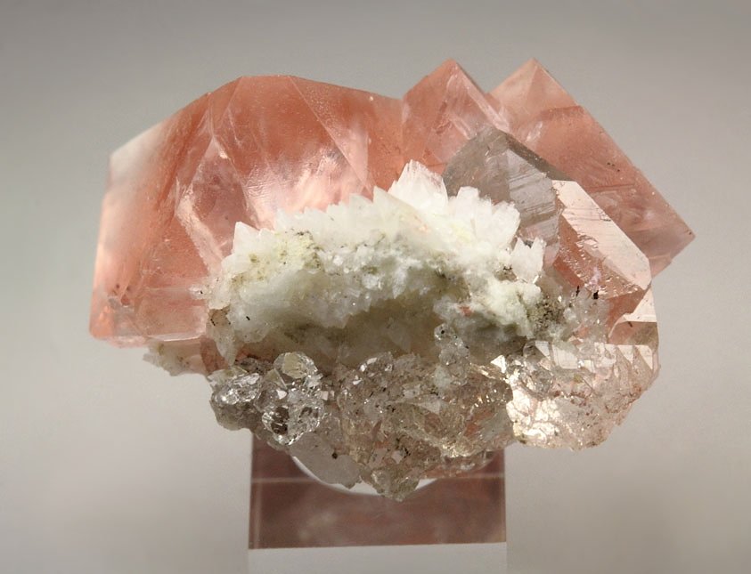 pink FLUORITE, QUARTZ, ALBITE