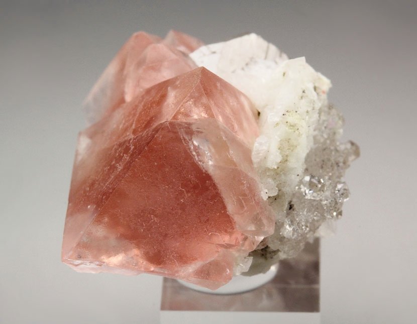 pink FLUORITE, QUARTZ, ALBITE