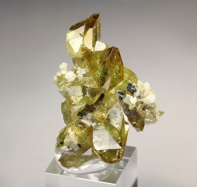 gem TITANITE, K FELDSPAR var. ADULARIA