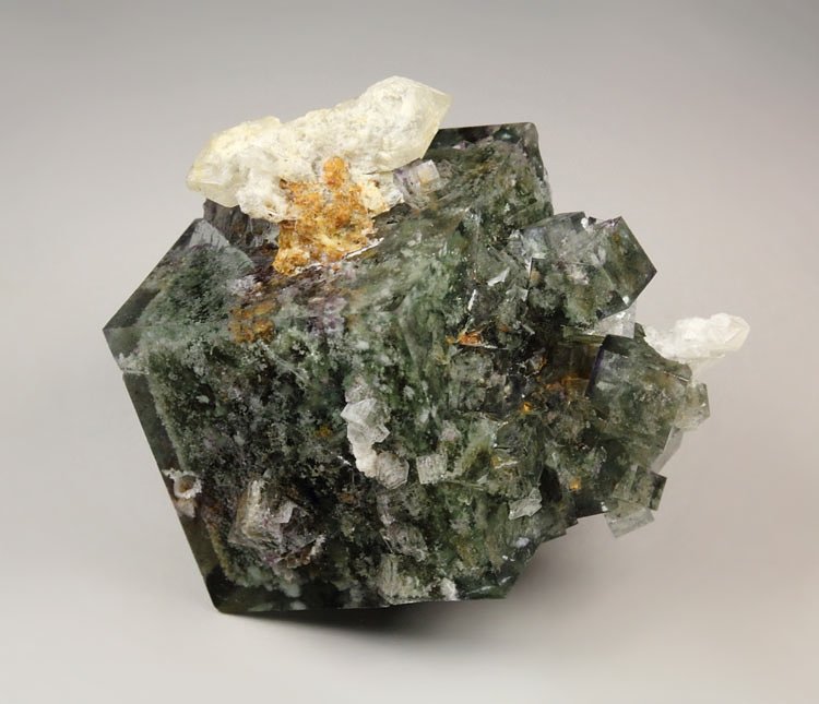 FLUORITE with PHANTOMS, QUARTZ