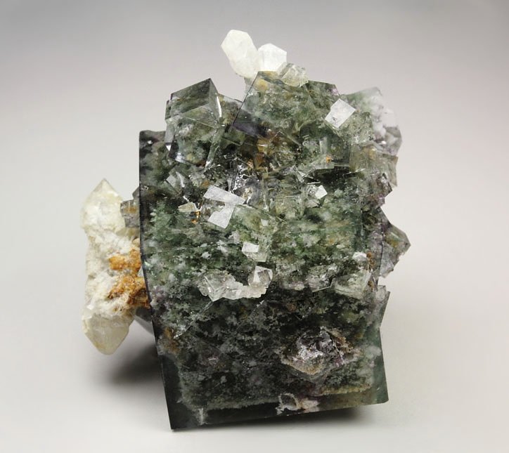 FLUORITE with PHANTOMS, QUARTZ