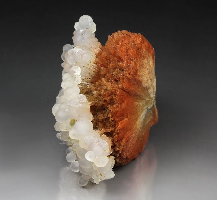 orange SCOLECITE, CHALCEDONY