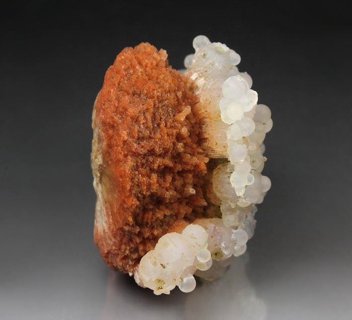 orange SCOLECITE, CHALCEDONY