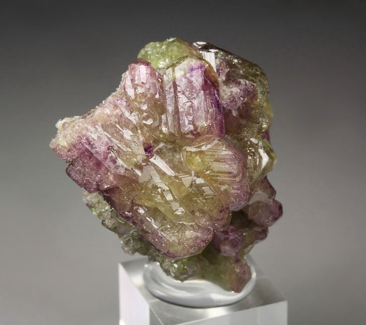 VESUVIANITE bi-color, DIOPSIDE