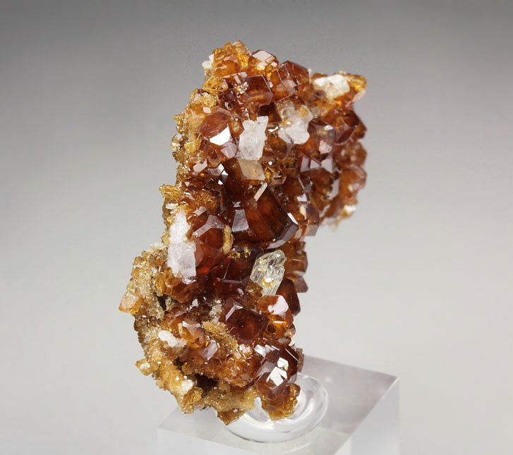 gem GARNET var. HESSONITE, DIOPSIDE, CLINOCHLORE