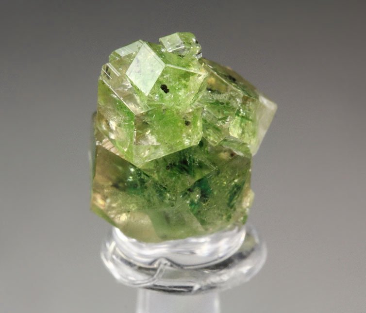 gem GARNET var. GROSSULAR with GREEN CHROMIAN PHANTOMS