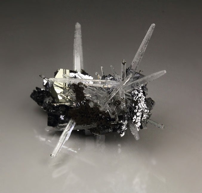 QUARTZ, GALENA, PYRITE