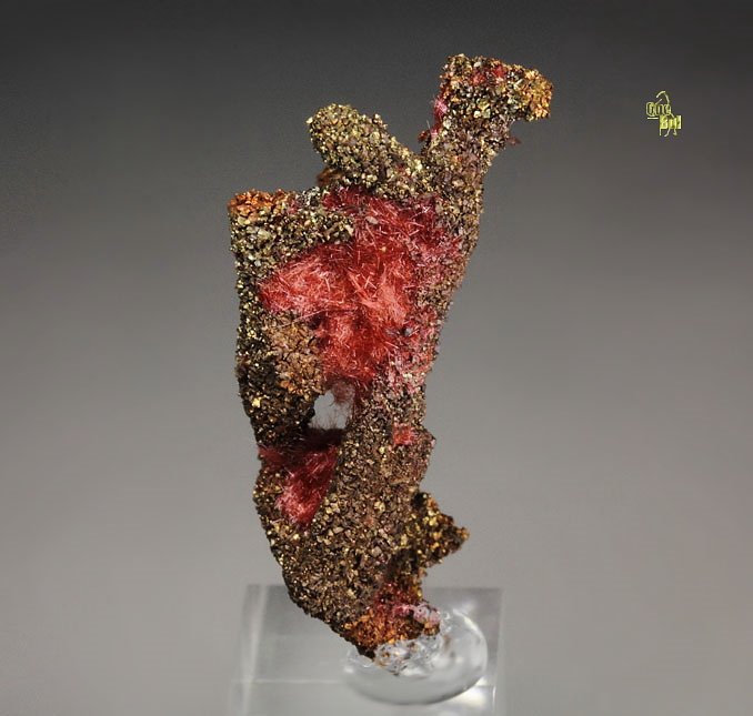 CUPRITE var. CHALCOTRICHITE, CHALCOPYRITE, COPPER