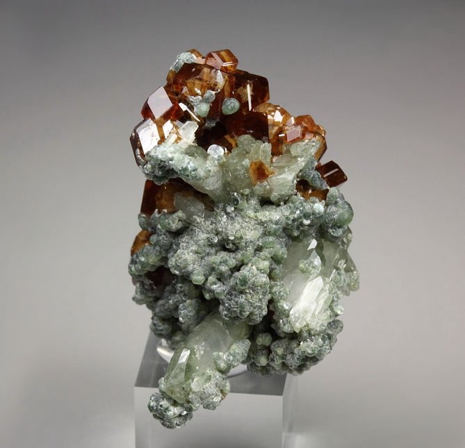 gem GARNET var. HESSONITE, DIOPSIDE, CLINOCHLORE