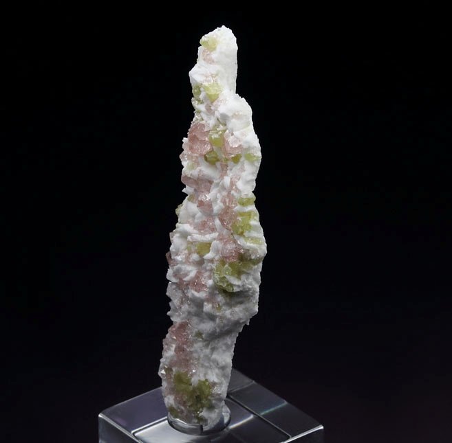 gem PINK GARNET var. GROSSULAR, DIOPSIDE, ALBITE