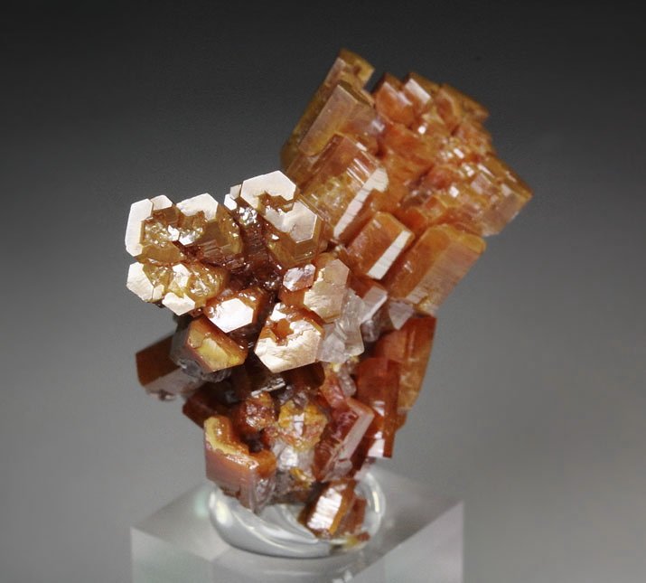 new find - VANADINITE hopper, CALCITE