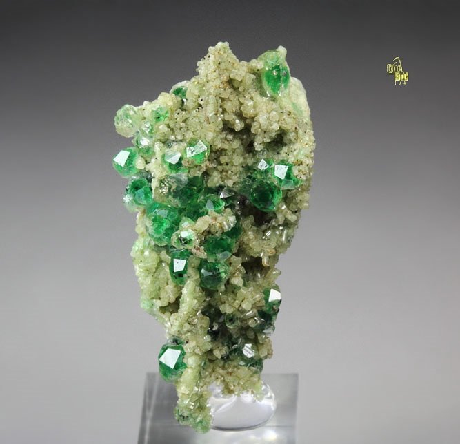 gem GARNET var. GROSSULAR var. CHROMIAN, DIOPSIDE