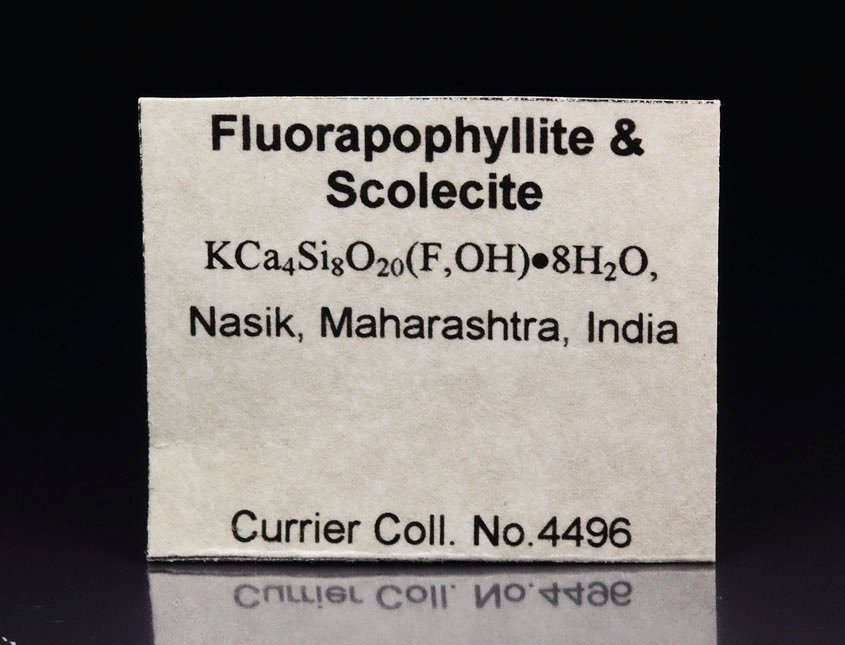 FLUORAPOPHYLLITE-(K), SCOLECITE