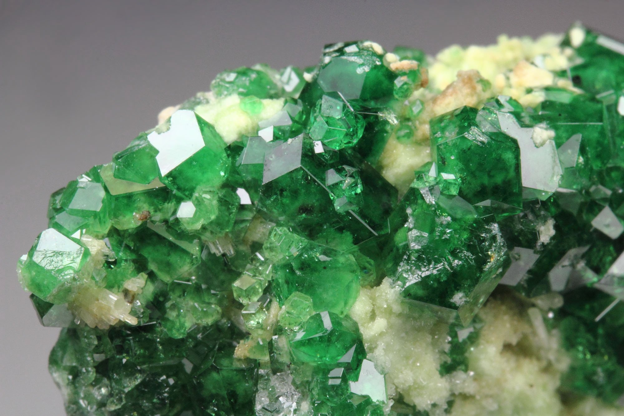 gem GARNET var. GROSSULAR var. CHROMIAN, DIOPSIDE