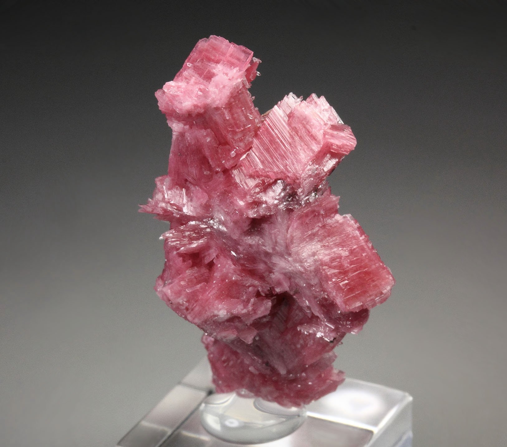 twinned RHODONITE, QUARTZ