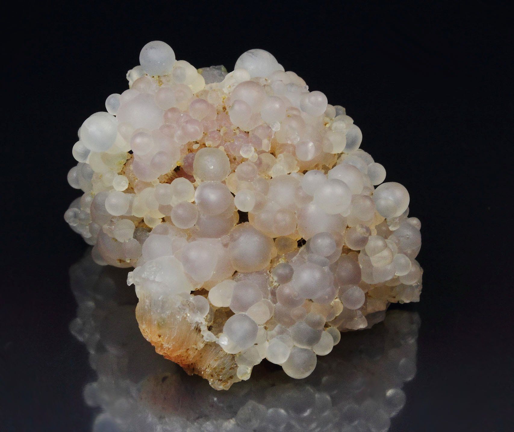 orange SCOLECITE, CHALCEDONY