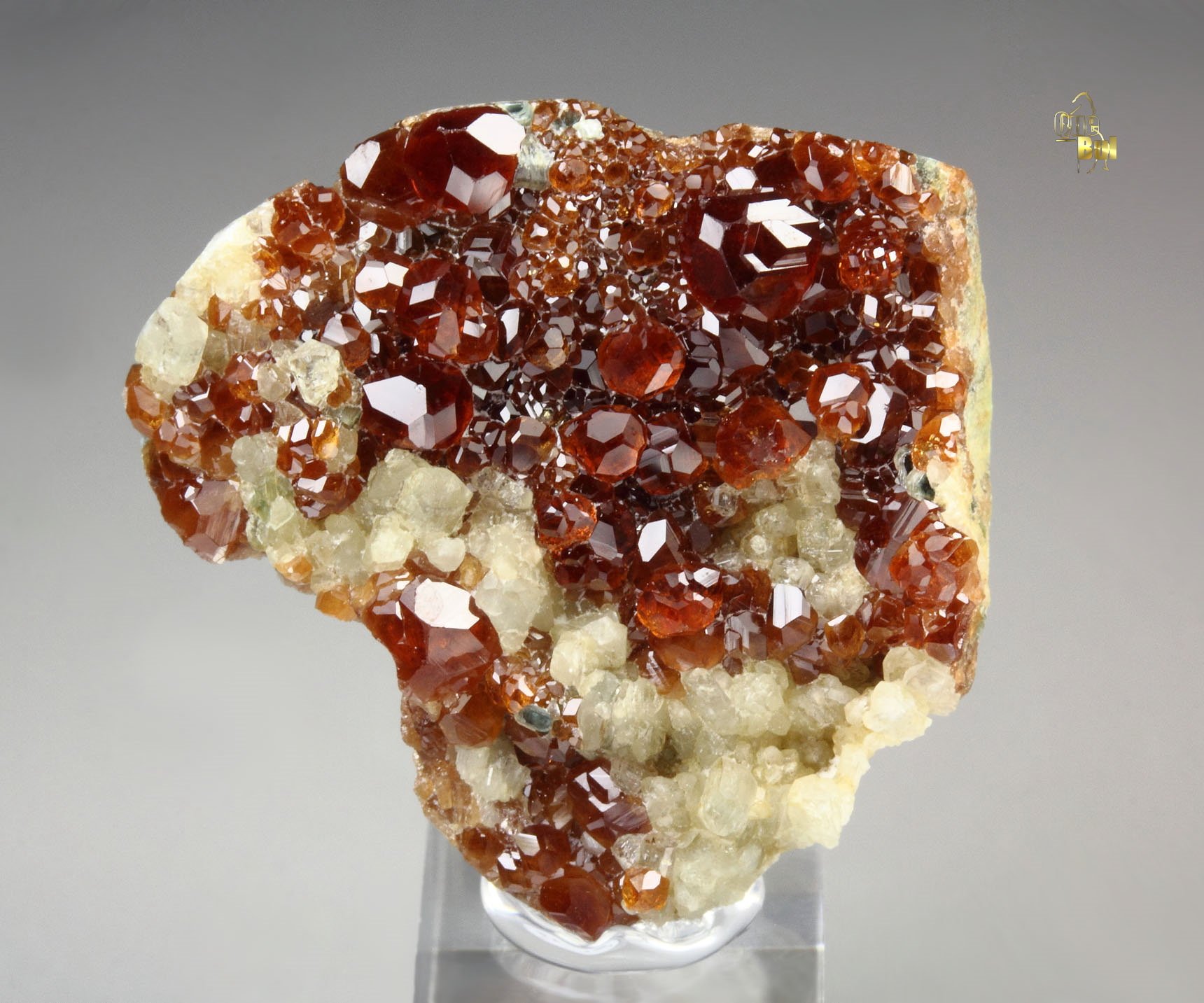 gem GARNET var. HESSONITE, DIOPSIDE